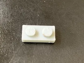 Brick compatible 1x2 Plate