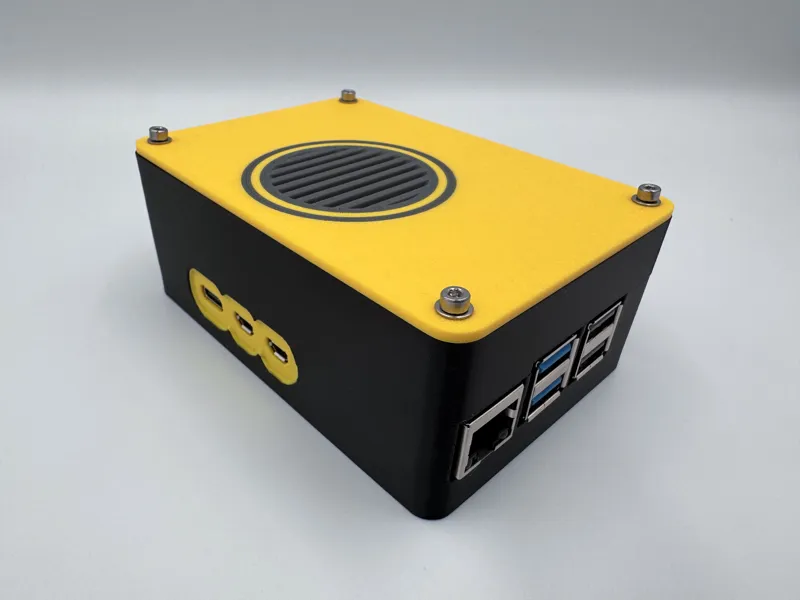 Case For Raspberry Pi 5 & Waveshare PoE Hat F
