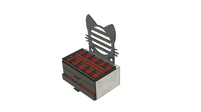 Earring/Jewellery organizer - Cat themed