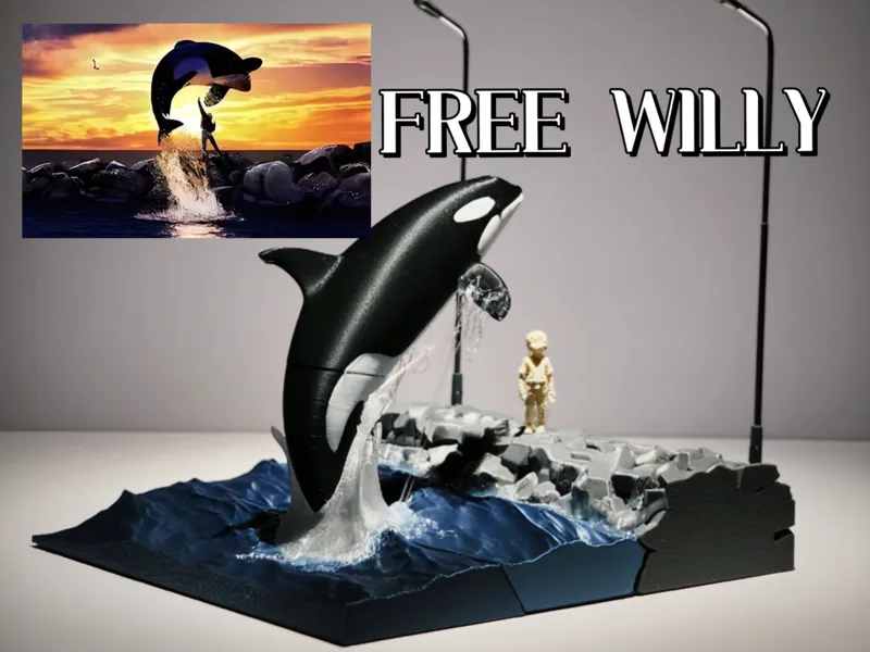 虎鲸向自由的一跃--电影《Free WIlly》（人鱼童话）场景复刻