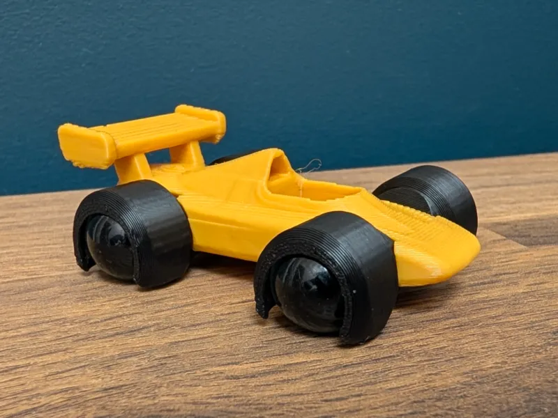 1960s F1 Inspired Marble Wheeled Race Car