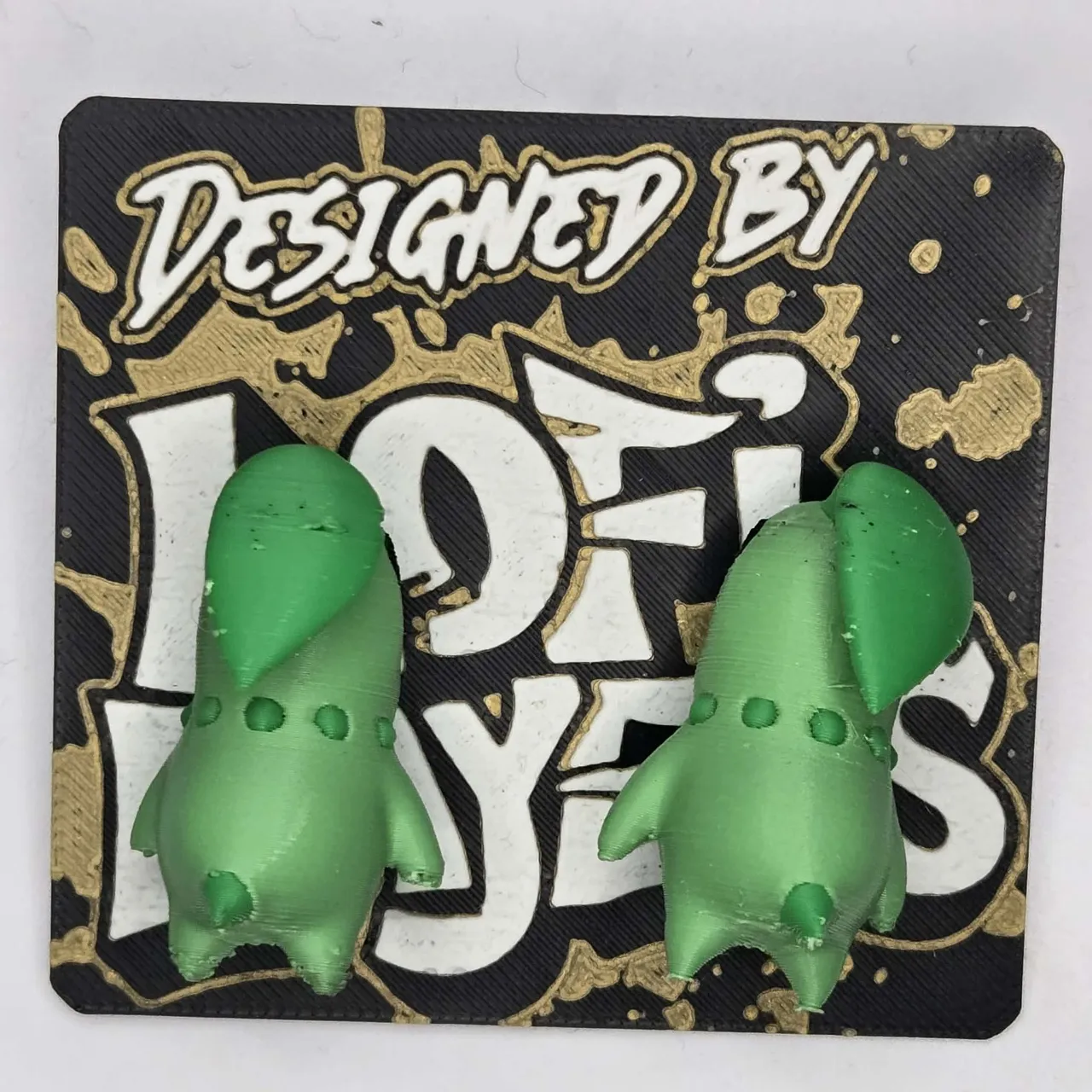 Chikorita Chomper Earrings view 2