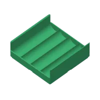 Bac Gridfinity bas profil pour mini bâtons de colle — photo 3