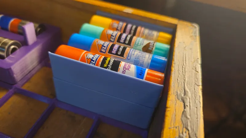 Gridfinity mini glue stick - low profile