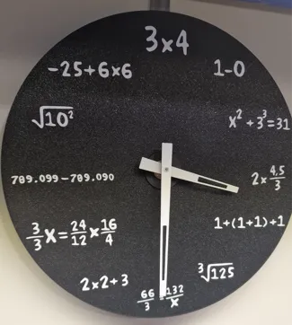 Mathematical Wall Clock (Clock Components Kit 011)