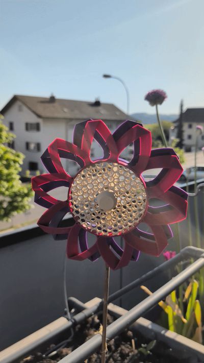 Artistic Kinetic Flower Windmill/Nature in Motion