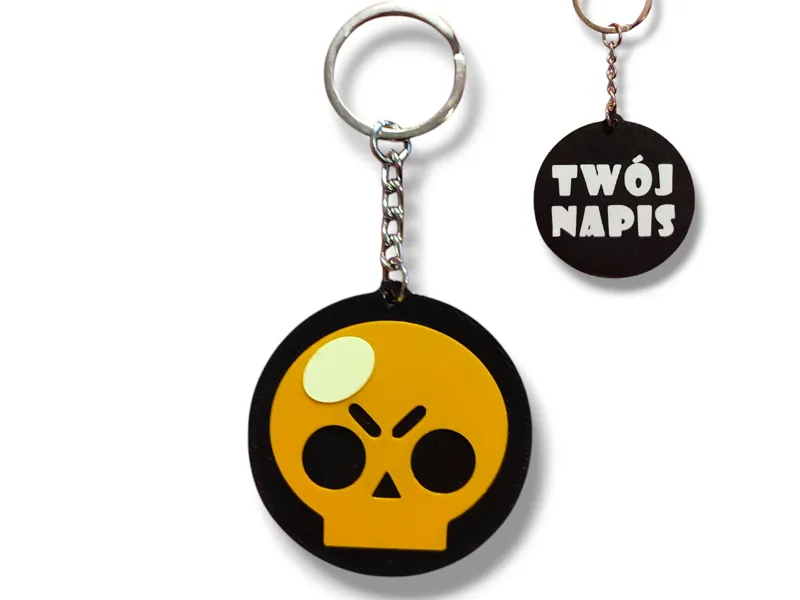 BRAWL STARS Skull Keychain 