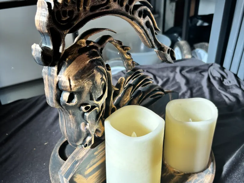 horse head candle centre peice