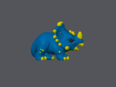 Cute triceratops Turi
