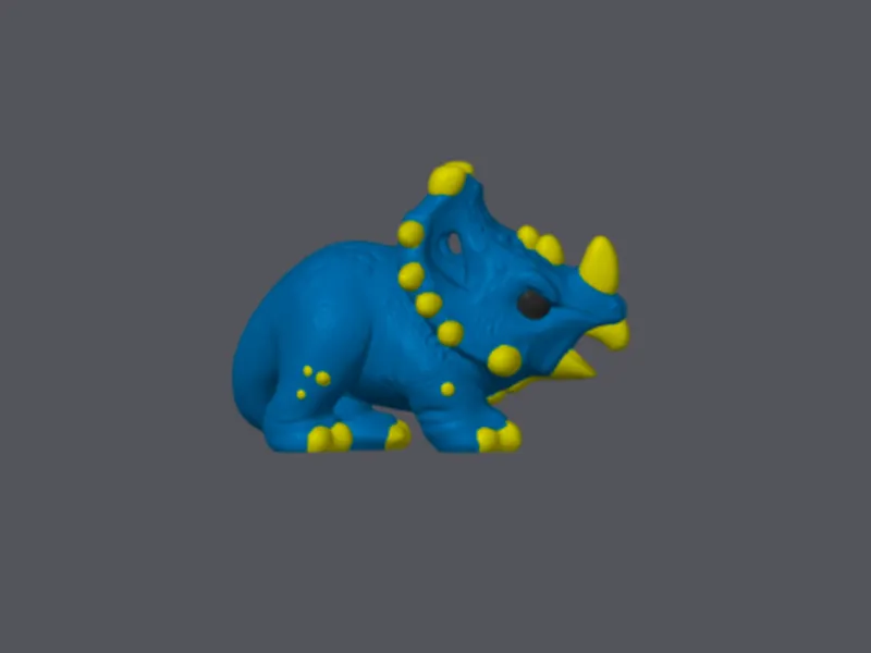 Süßer Triceratops Turi