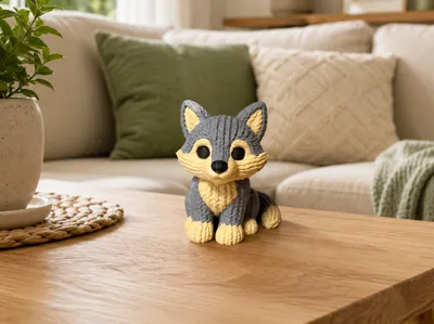 Knitted Wolf