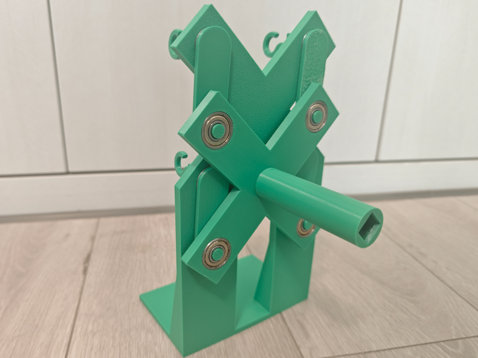 Miniatura 1 do modelo 3D 手工搓绳工具—绳子增粗工具