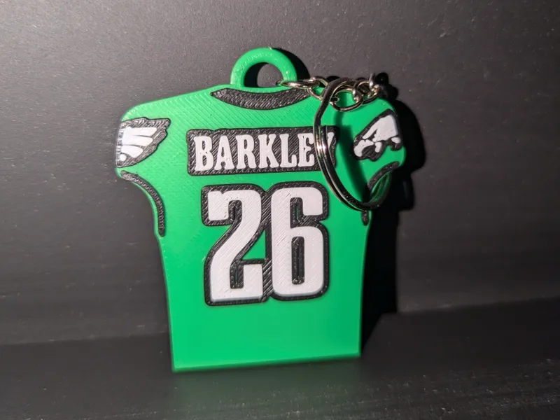 Saquon Barkley Jersey Keychain