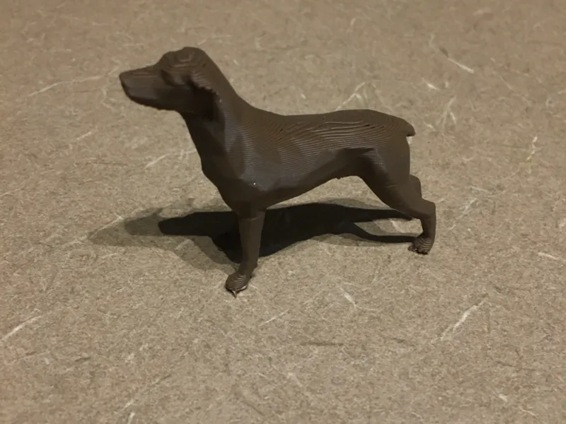 low poly dog