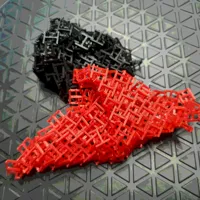 Motif de cube en résille tissu — photo 1