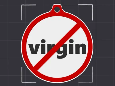 No virgin keychain 