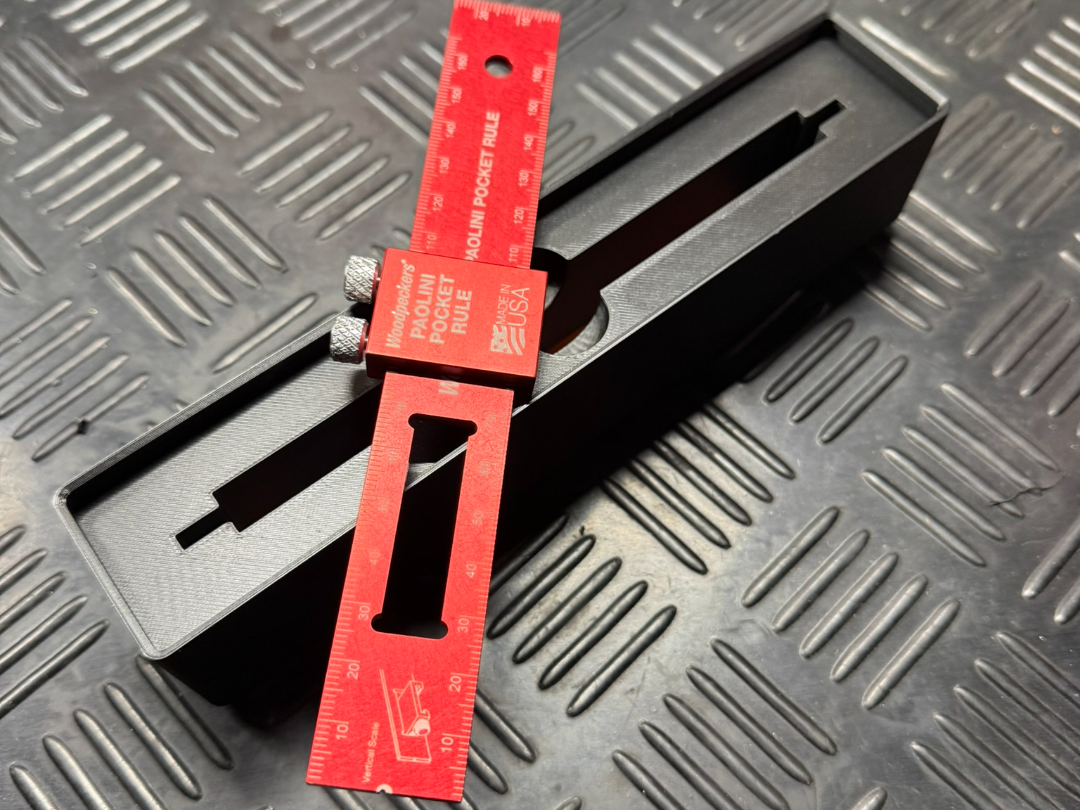 Gridfinity Paolini pocket ruler 6"/150mm Aluminum