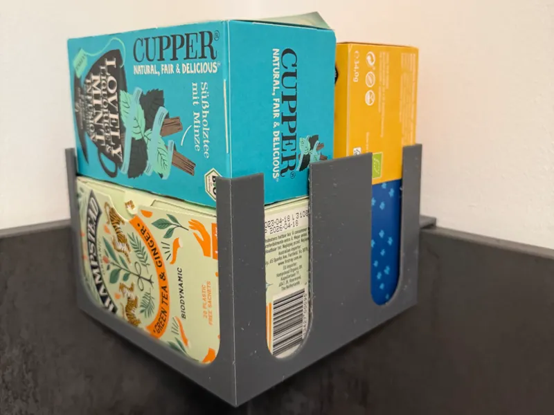 Teapack Holder for Kitchen Counter Wall