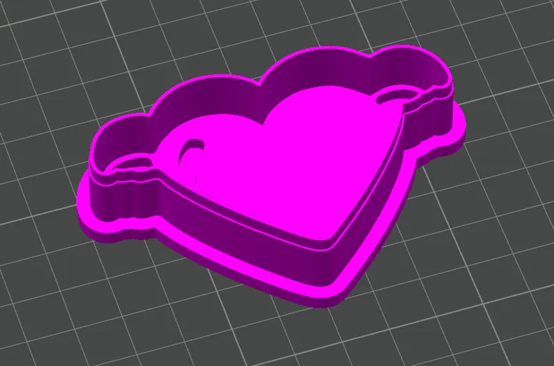 Cookie cutter - Heart with wings