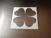 Pochoir trèfle à quatre feuilles — photo 1