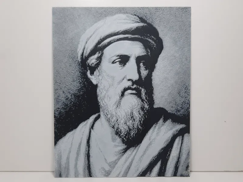 Pythagoras Portrait Hueforge
