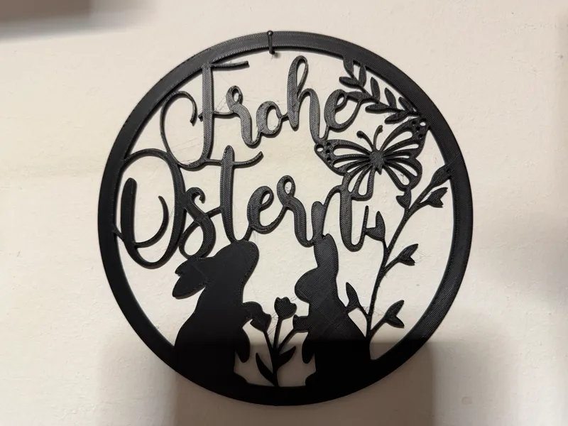 Frohe Osterm - Wandbild