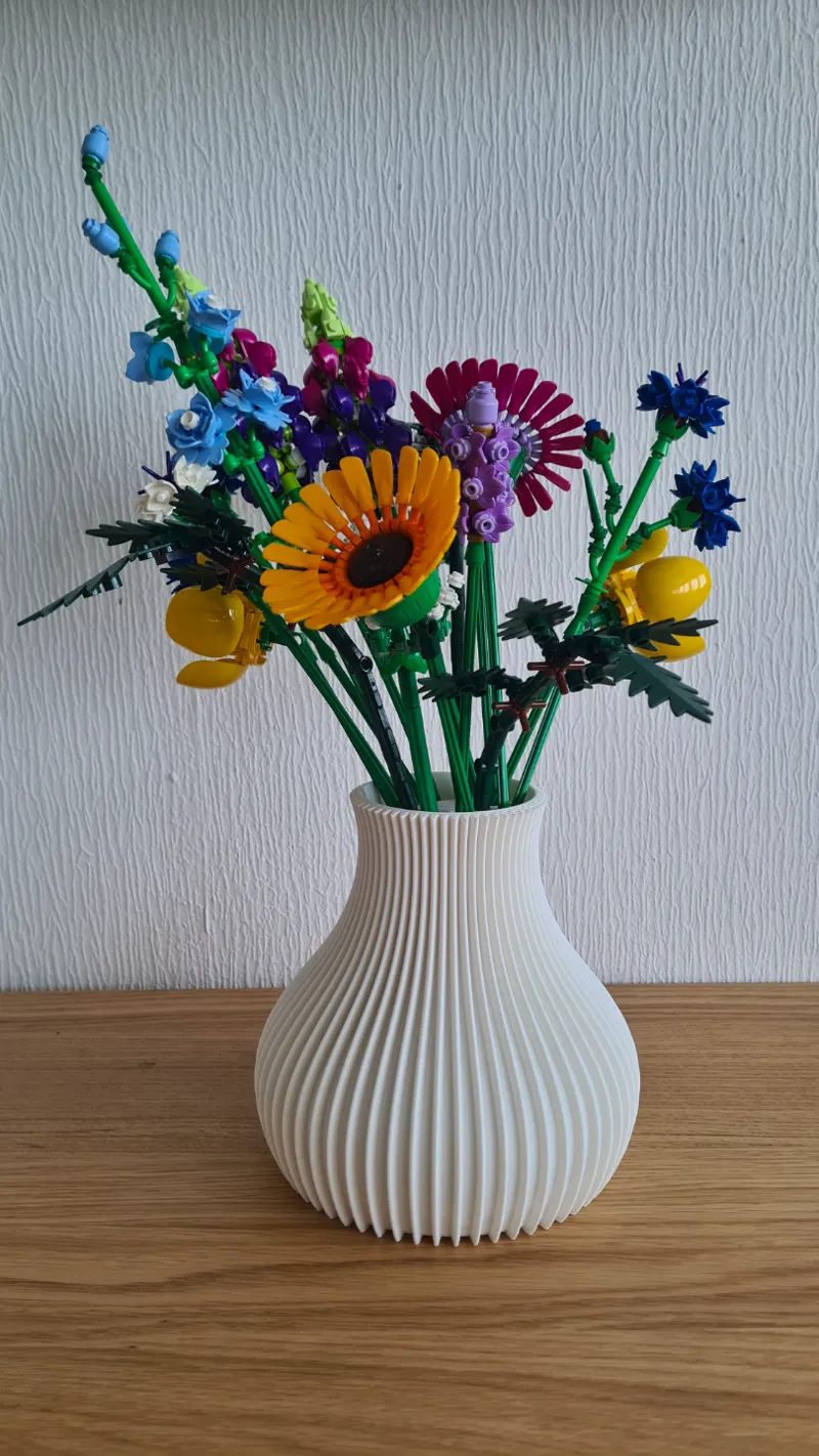 Vase for brick flowers