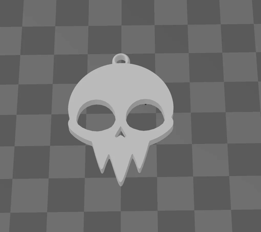 Skull earrings view 4