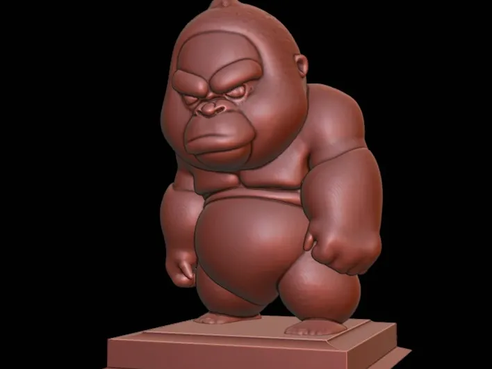 Tiny Angry Gorilla Bust