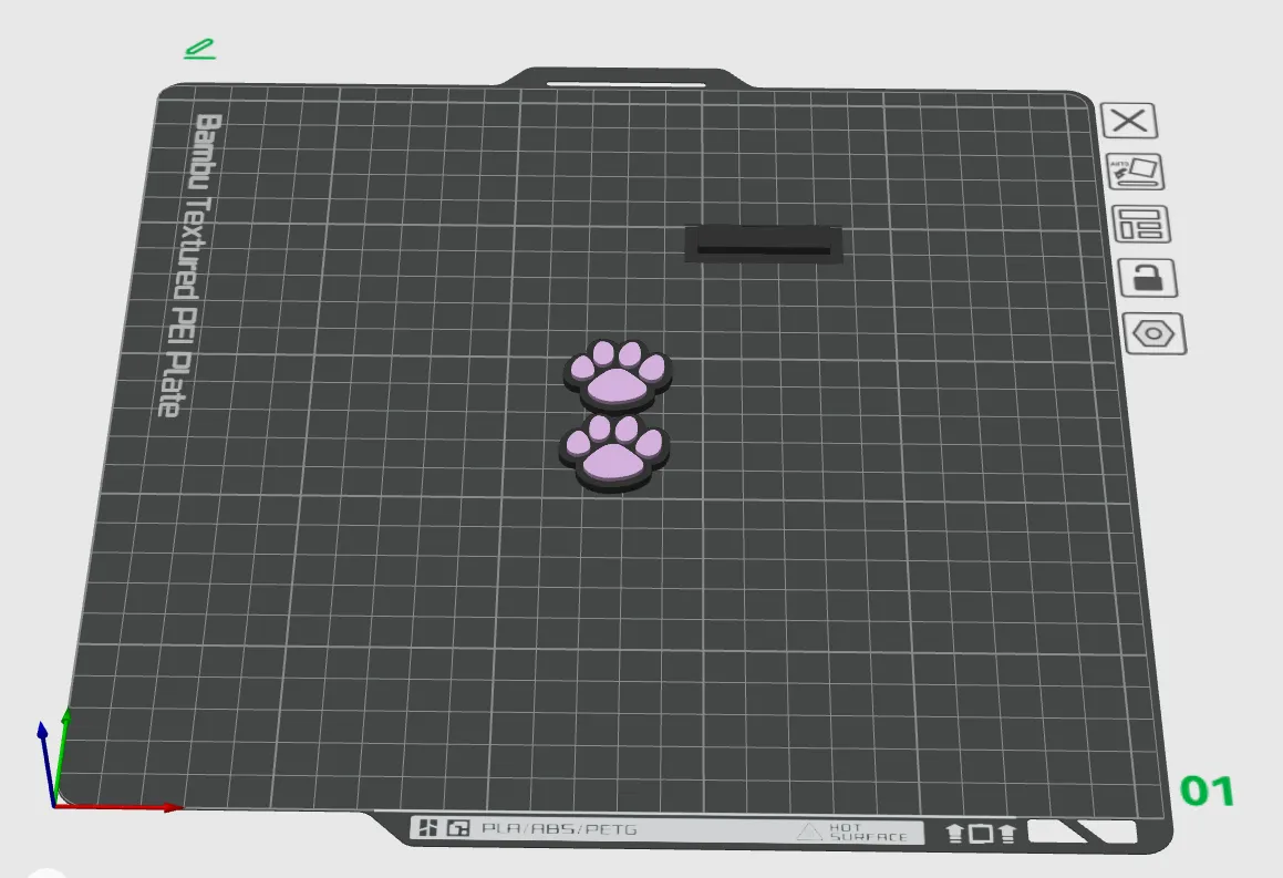 Dog/Cat Paw Earrings view 3