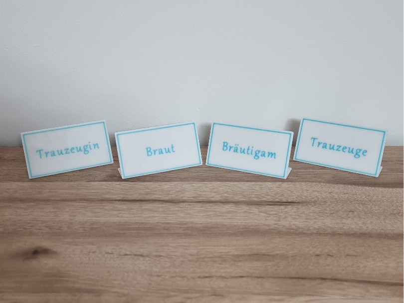 Namensschild individuell konfigurierbar