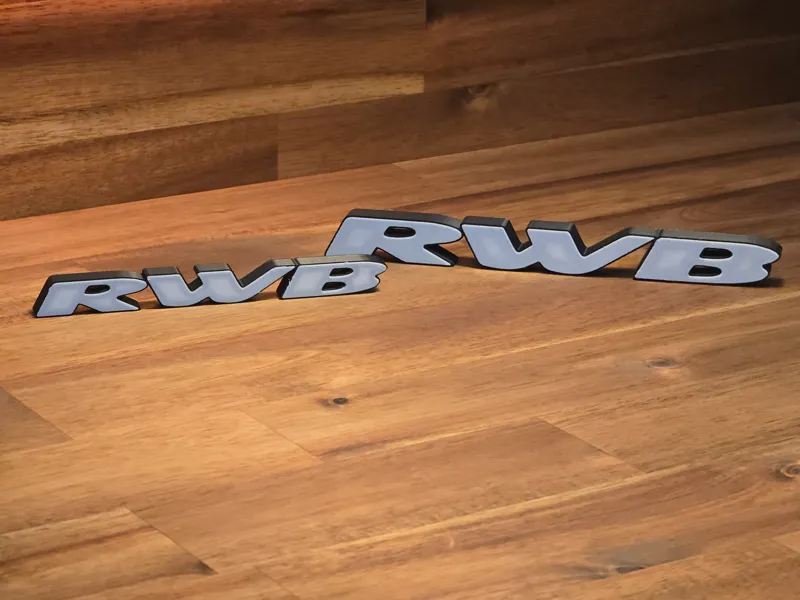 RWB 3D Sign
