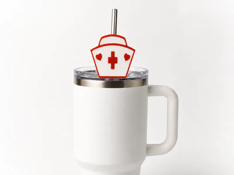 Nurse Hat Straw Topper
