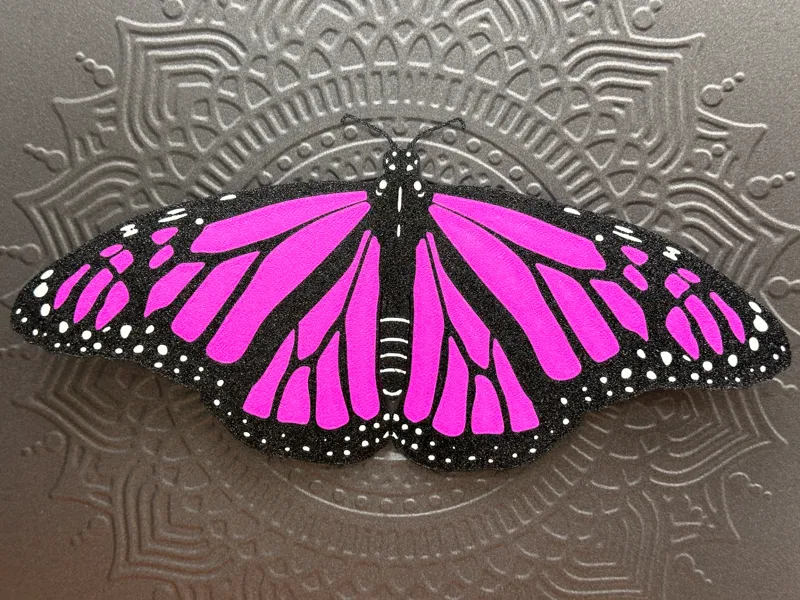 Purple Monarch Butterfly