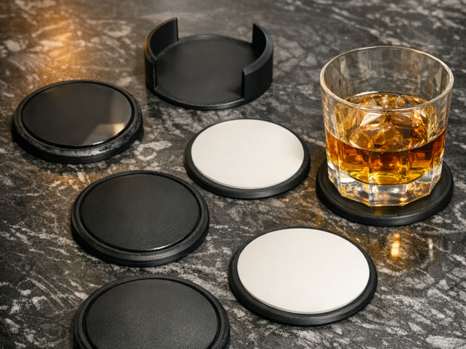 Coaster Set clean and ribbed – Blank Edition
