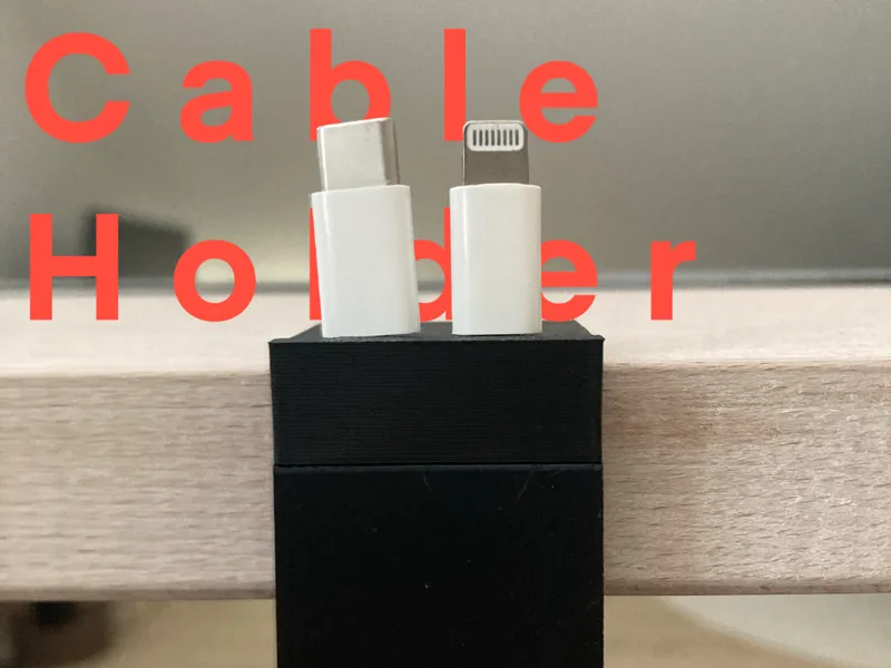 Simple Desk-Cable-Holder