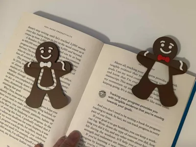 Gingerbread man Bookmark