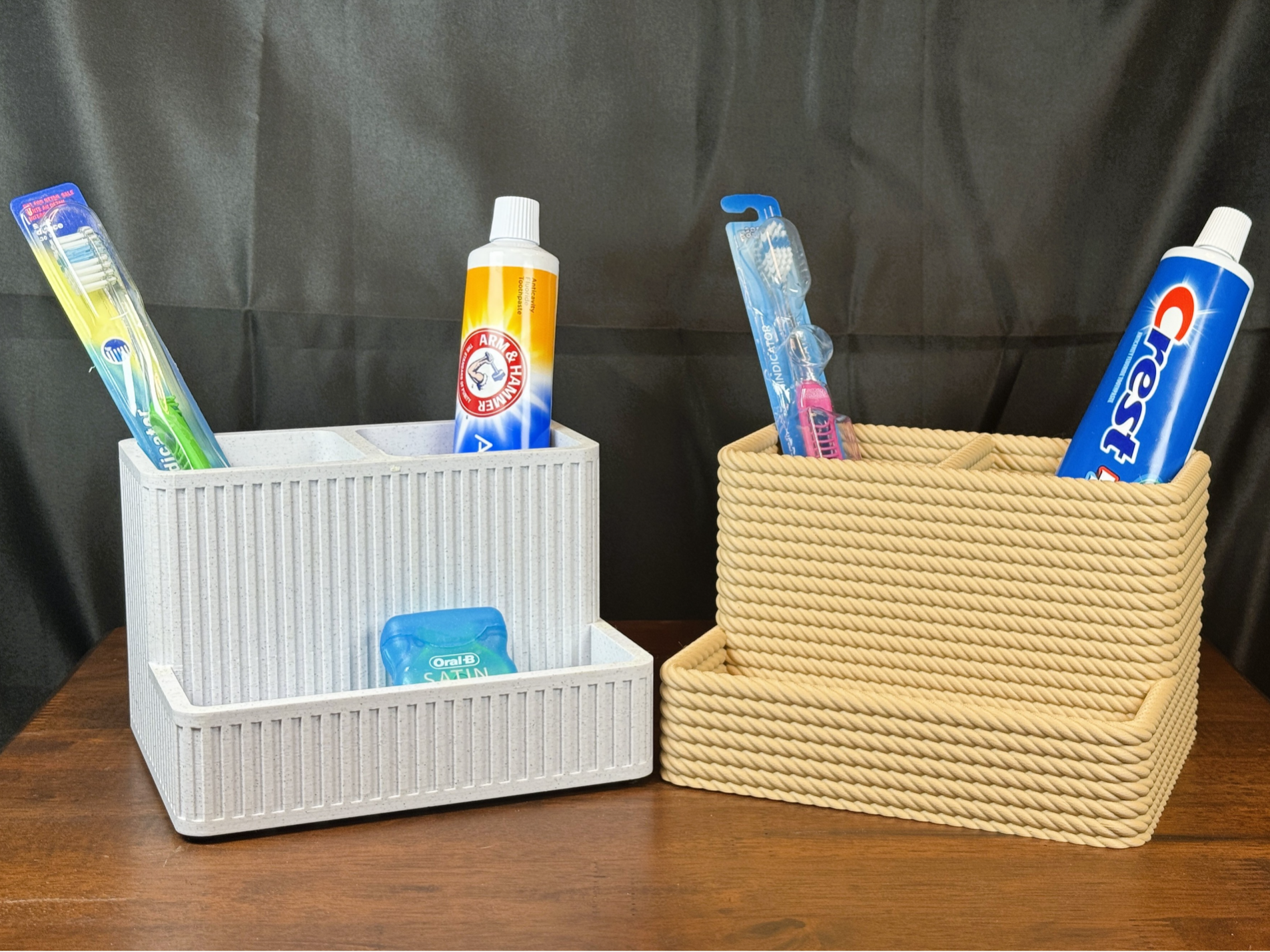 Bathroom Organizer- Toothbrush & Toothpaste holder