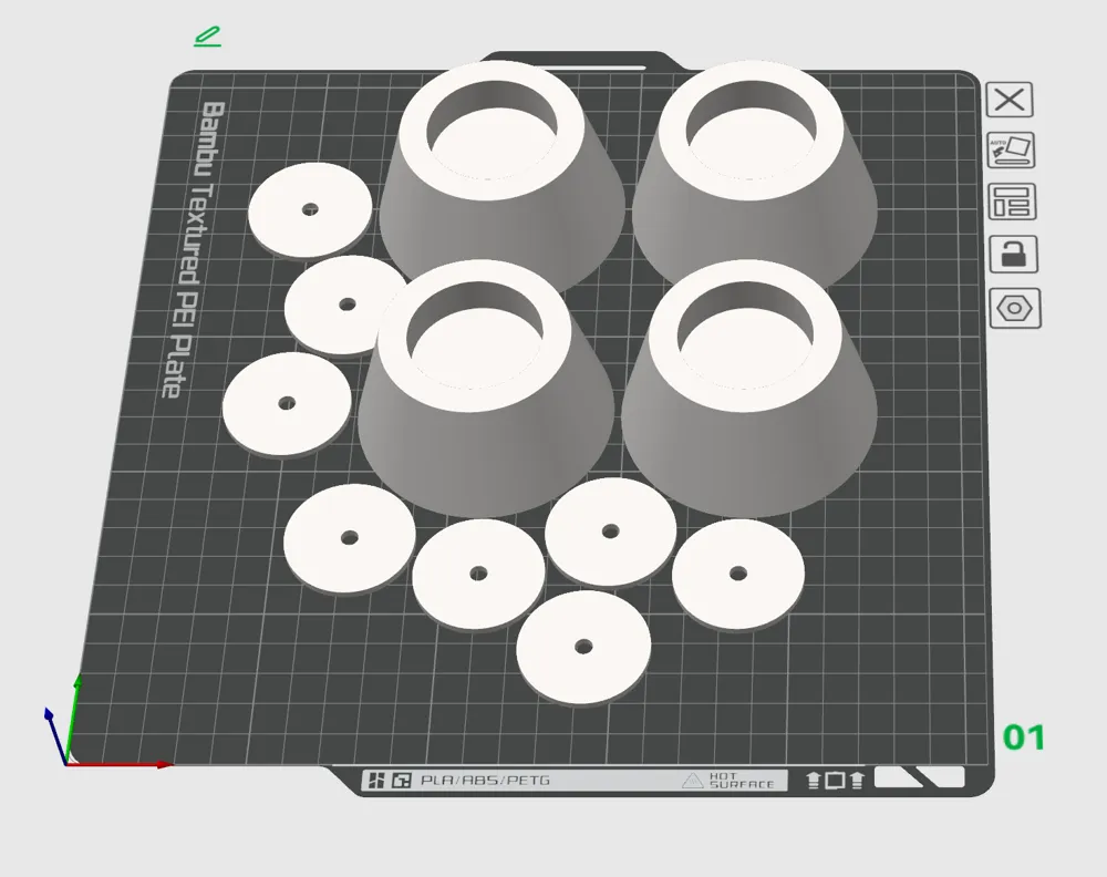 Folding Table Riser w/ Shims by 3DeezMakerWorld: Download Free 3D Models