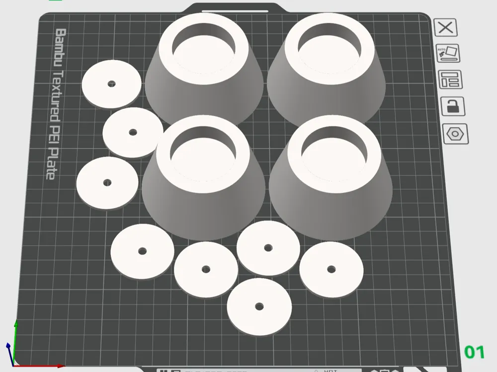 Folding Table Riser w/ Shims by 3DeezMakerWorld: Download Free 3D Models