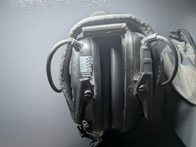 Magnetic hook / holder for Gun Safe Earpro