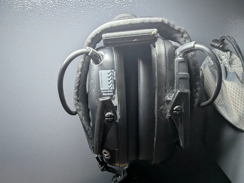 Magnetic hook / holder for Gun Safe Earpro