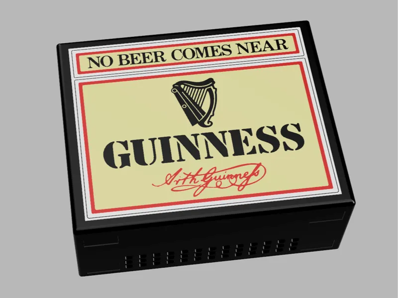 Retro Guinness tap boxlight box No Beer Comes Near