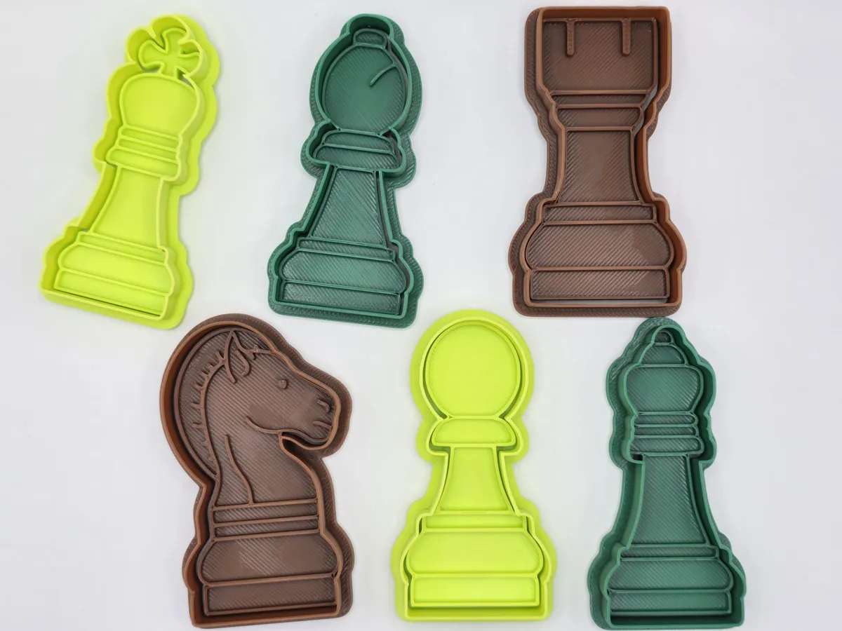 Chess Cookie Cutter Playdoh Pack 1 - Free 3D Print Model - MakerWorld
