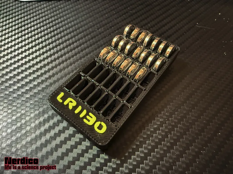 Gridfinity 1x2 Batteriehalter für LR1130
