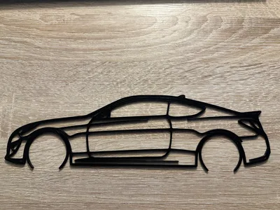 Hyundai Genesis Coupe Wallart Silhouette