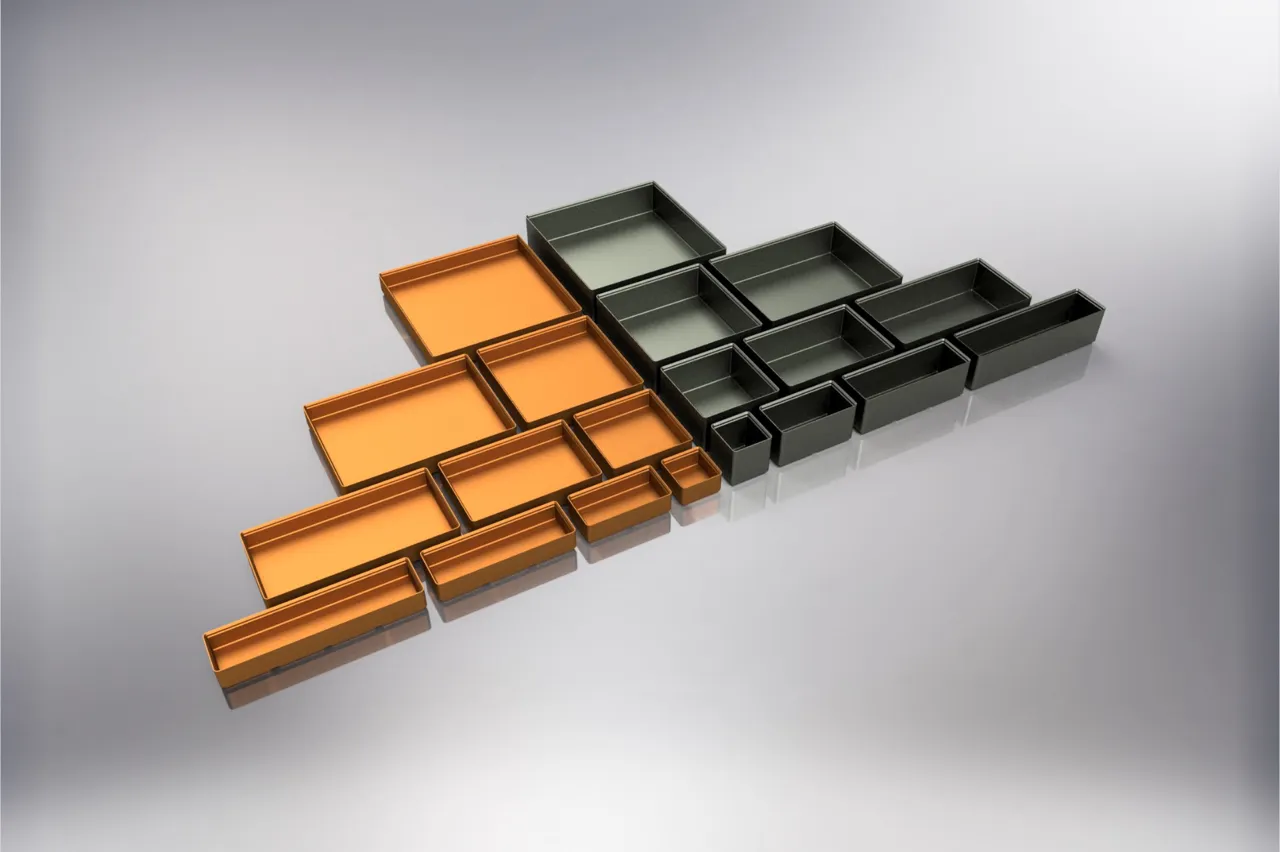 Gridfinity 2.6mm Wall Divider Bins - 20 Sizes view 2