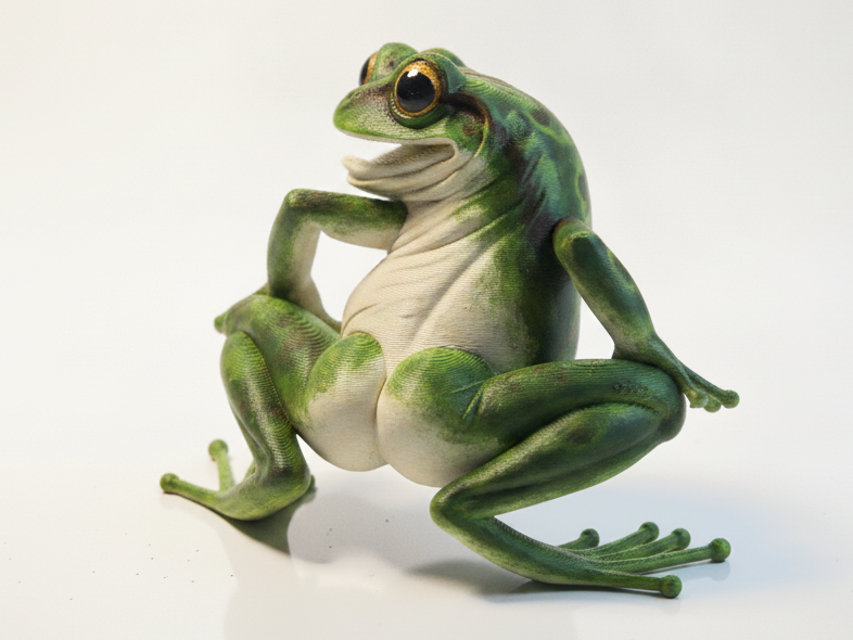 Twerking Frog Figurine Animal 3D Printable