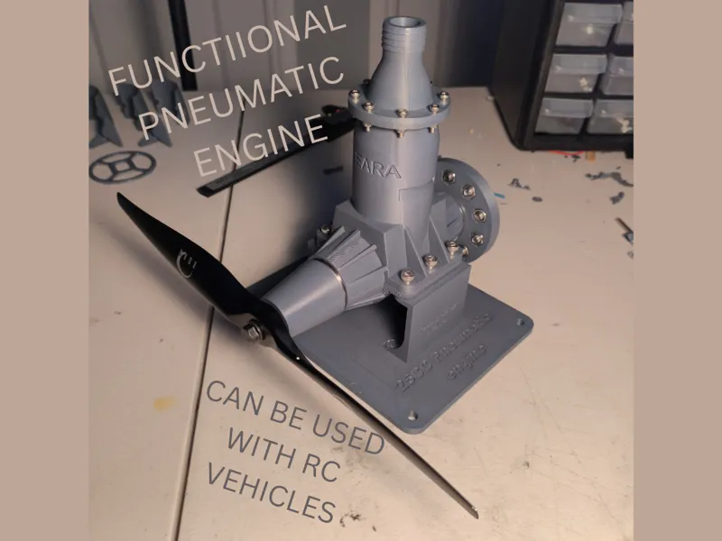 25CC Pneumatic engine V1