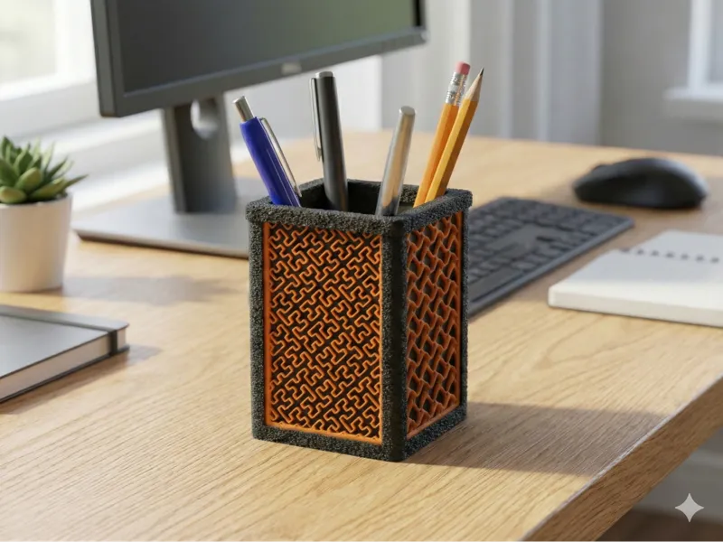 Infill Showcase Pencil Holder